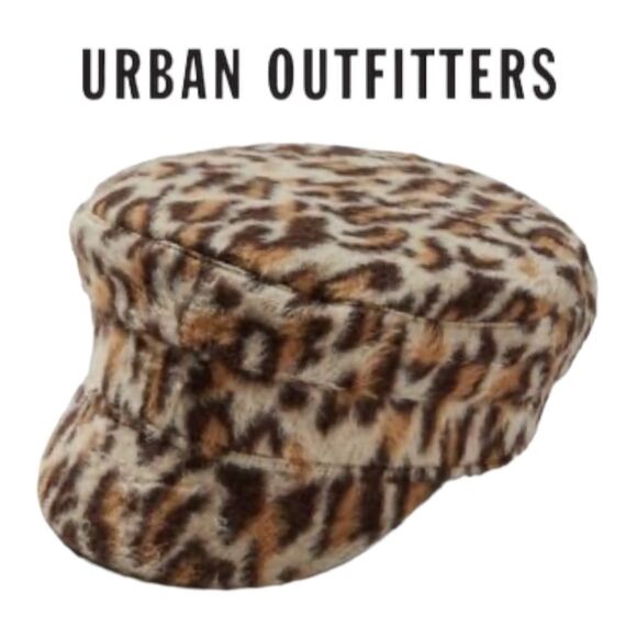 NEW Urban Outfitters UO Wooly Printed Cabbie Cap Hat - Picture 1 of 2